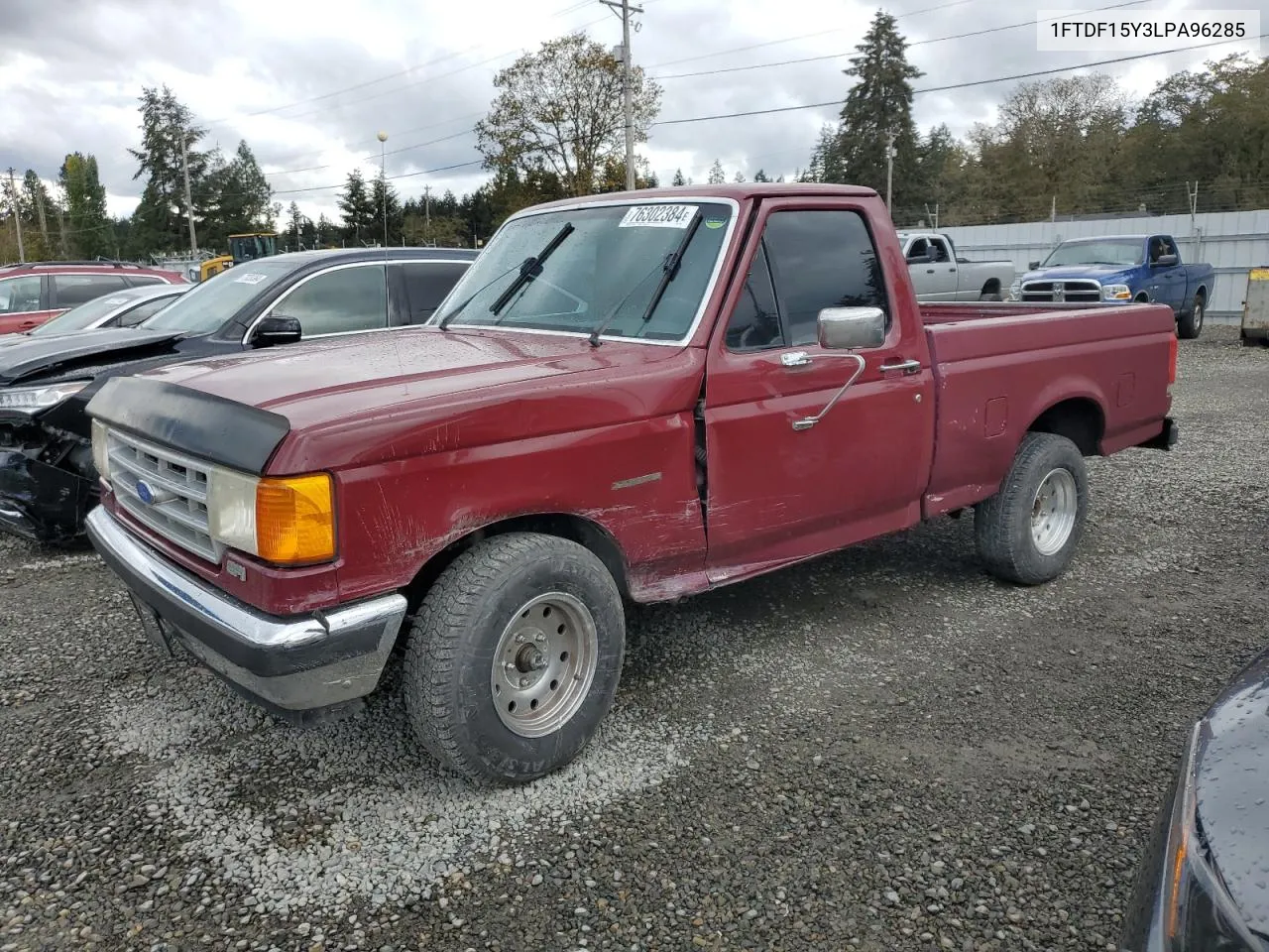 1990 Ford F150 VIN: 1FTDF15Y3LPA96285 Lot: 76302384