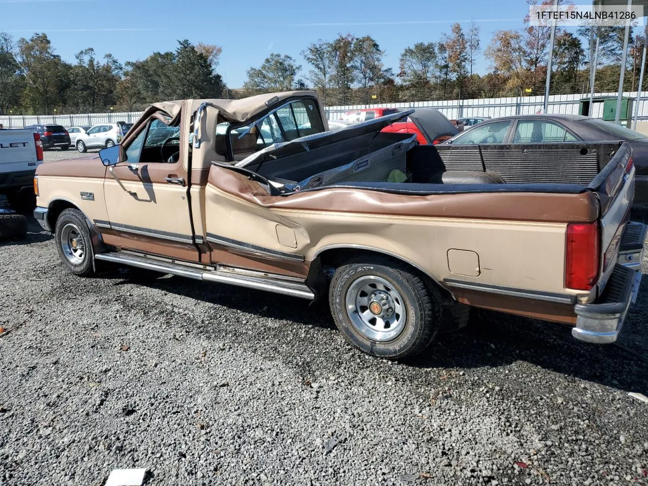 1990 Ford F150 VIN: 1FTEF15N4LNB41286 Lot: 77996194