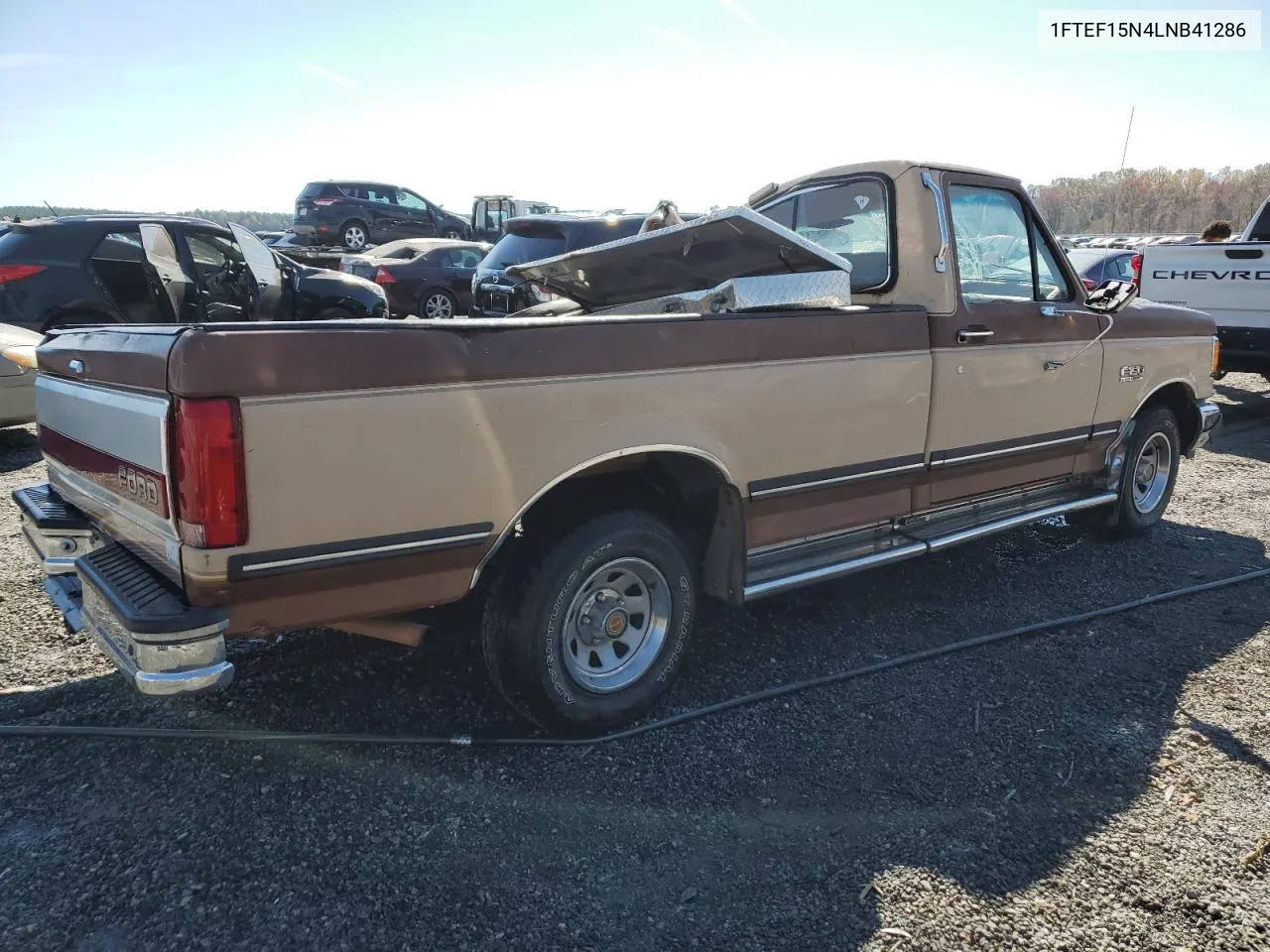 1990 Ford F150 VIN: 1FTEF15N4LNB41286 Lot: 77996194