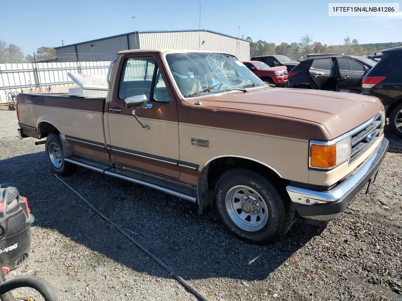 1990 Ford F150 VIN: 1FTEF15N4LNB41286 Lot: 77996194