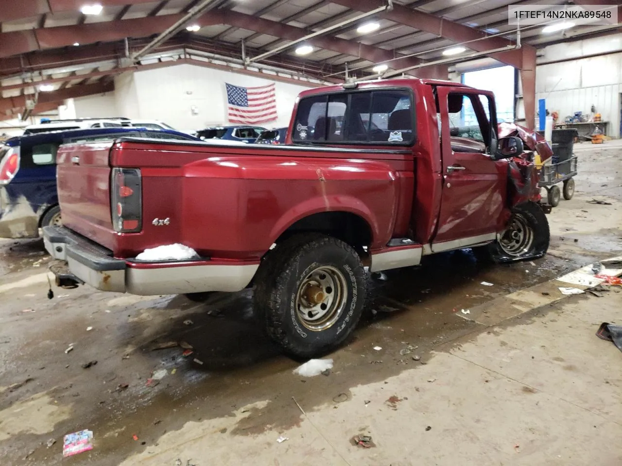 1992 Ford F150 VIN: 1FTEF14N2NKA89548 Lot: 40356224