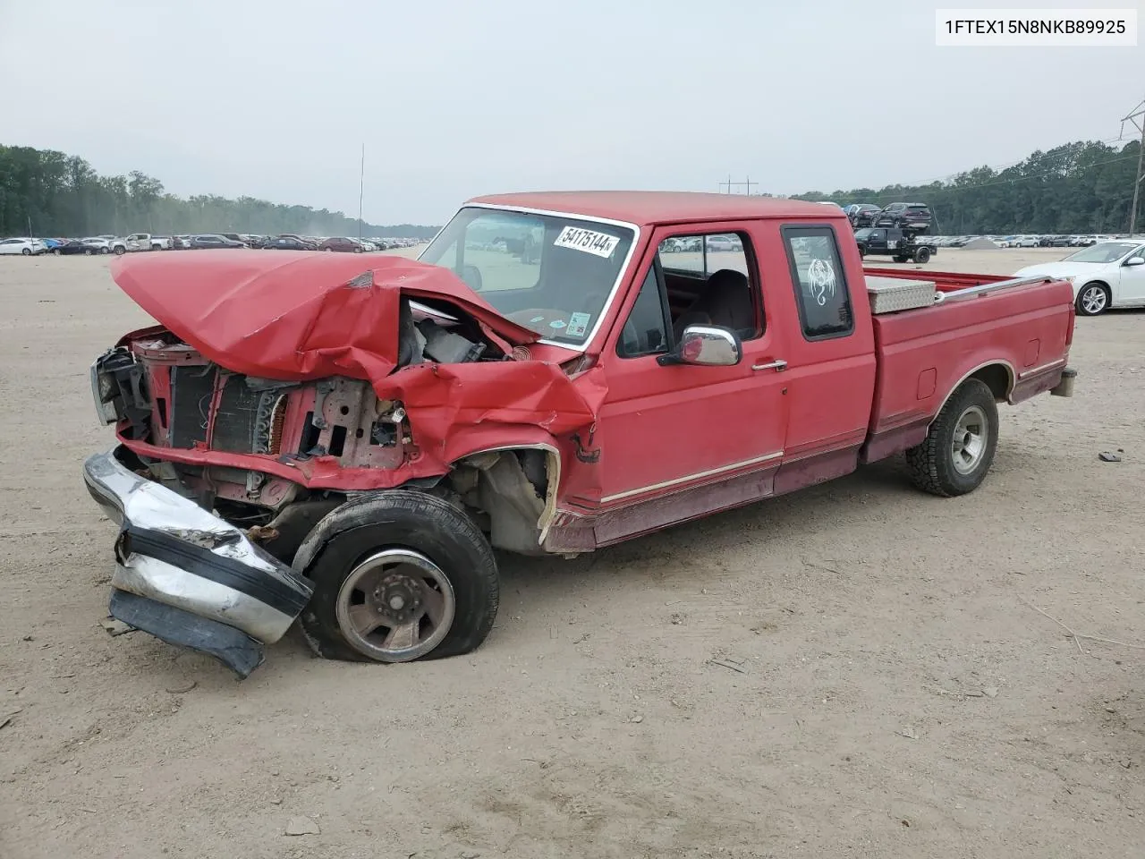 1992 Ford F150 VIN: 1FTEX15N8NKB89925 Lot: 62930744