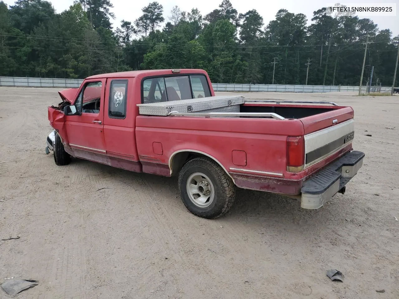 1992 Ford F150 VIN: 1FTEX15N8NKB89925 Lot: 62930744