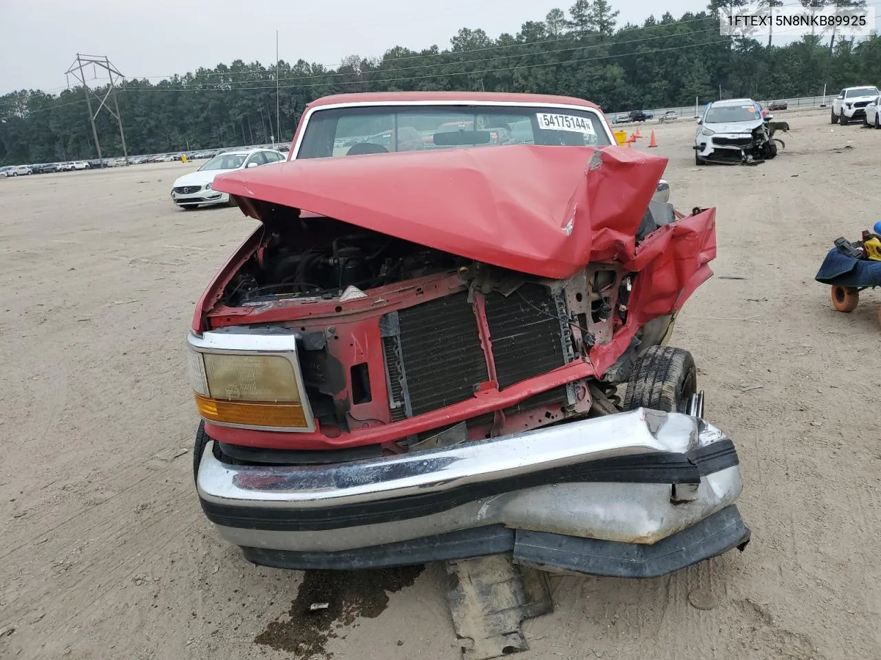 1992 Ford F150 VIN: 1FTEX15N8NKB89925 Lot: 62930744