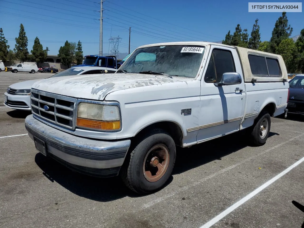 1992 Ford F150 VIN: 1FTDF15Y7NLA93044 Lot: 65185644