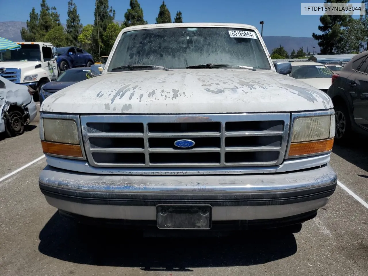 1992 Ford F150 VIN: 1FTDF15Y7NLA93044 Lot: 65185644