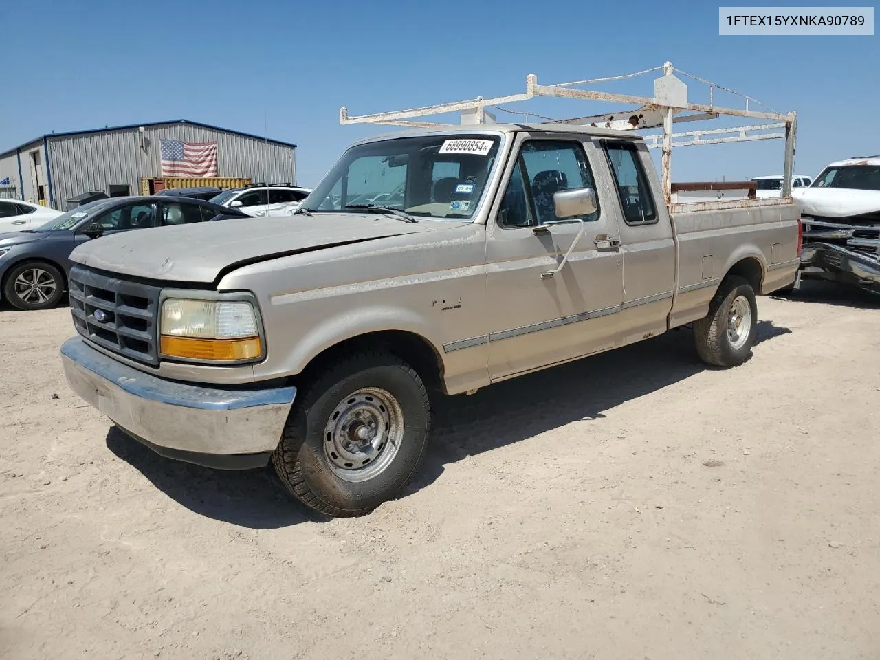 1992 Ford F150 VIN: 1FTEX15YXNKA90789 Lot: 68990854