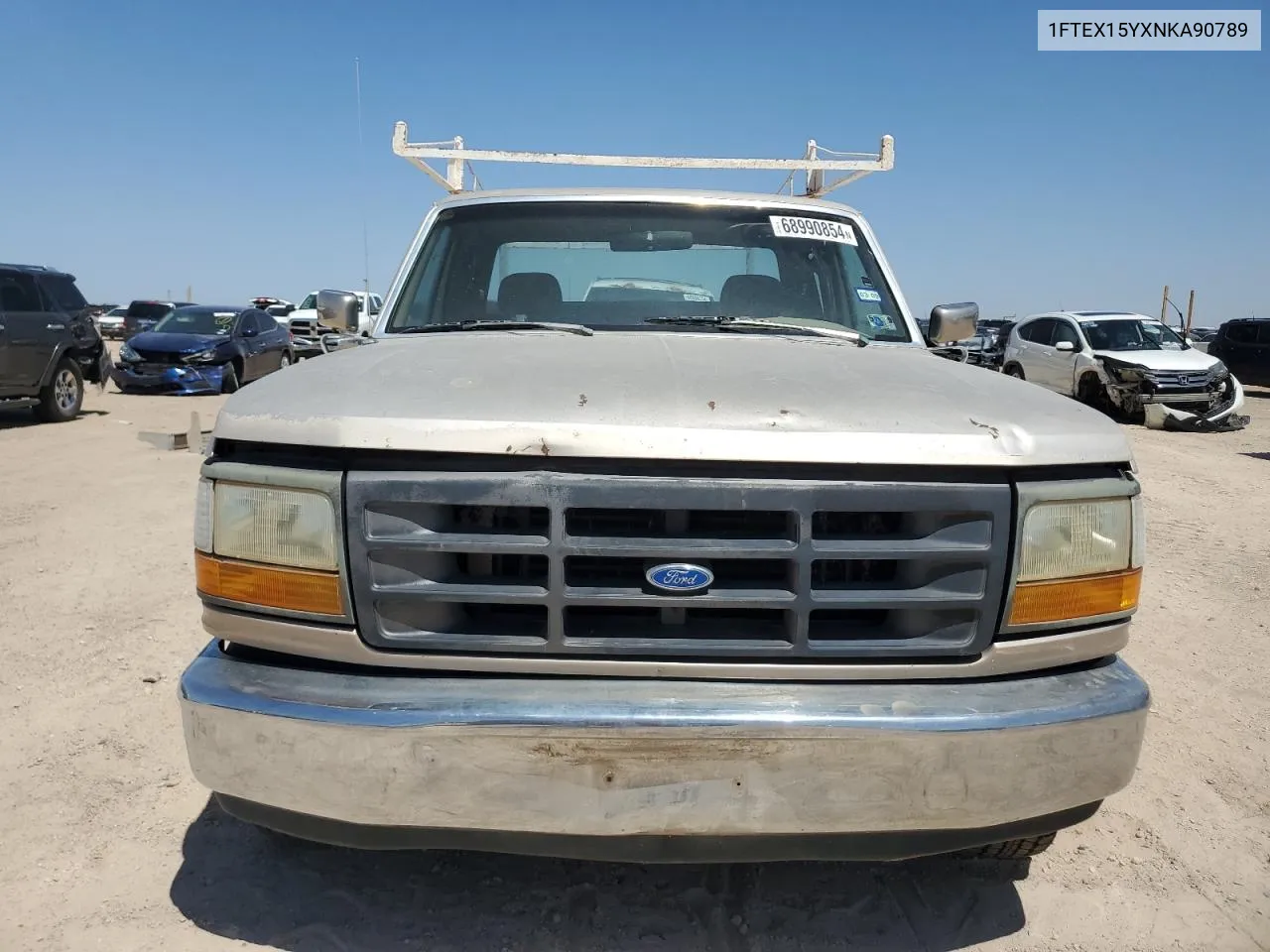 1992 Ford F150 VIN: 1FTEX15YXNKA90789 Lot: 68990854