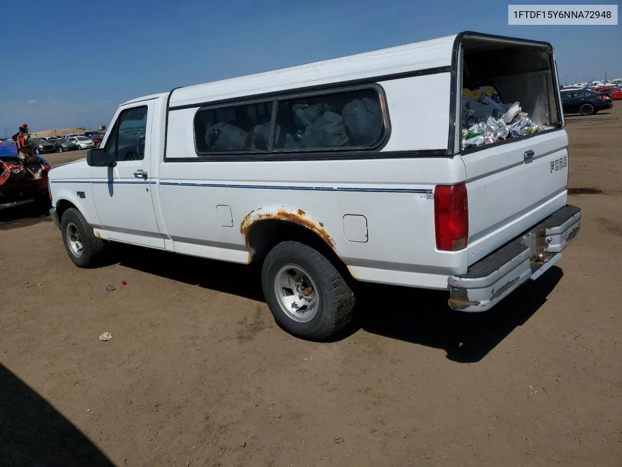 1992 Ford F150 VIN: 1FTDF15Y6NNA72948 Lot: 70535984