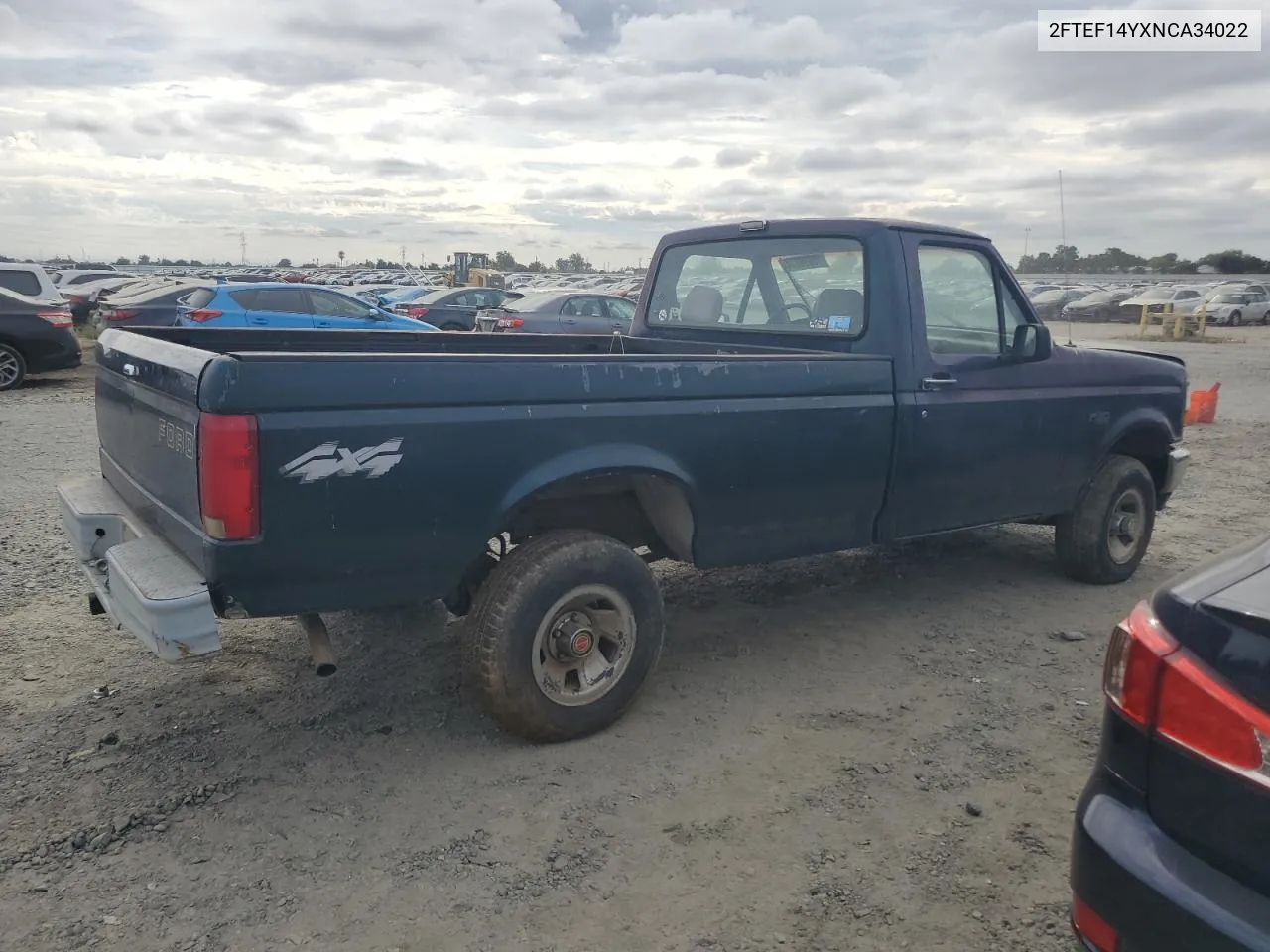 1992 Ford F150 VIN: 2FTEF14YXNCA34022 Lot: 70896874