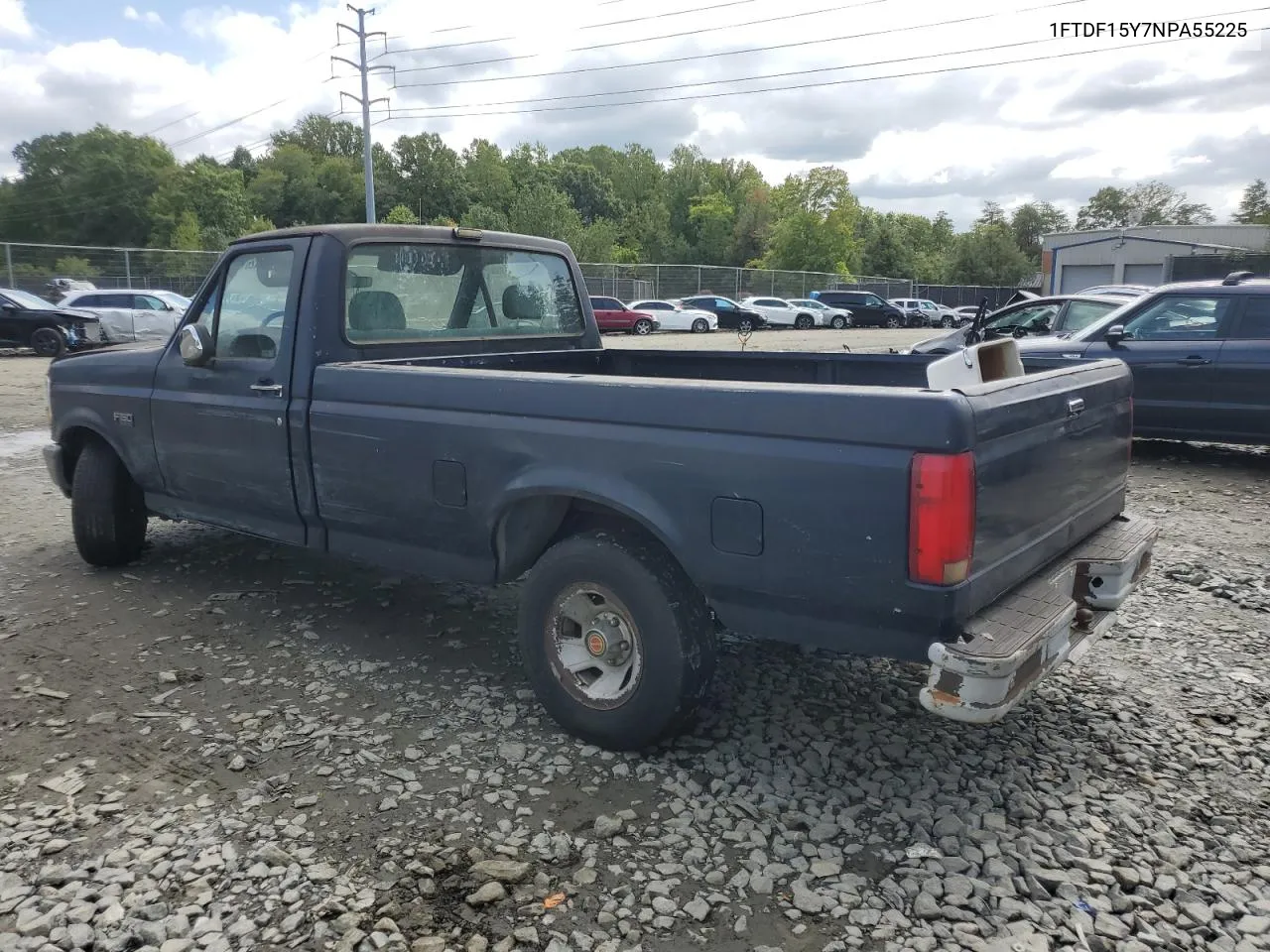 1992 Ford F150 VIN: 1FTDF15Y7NPA55225 Lot: 72142614