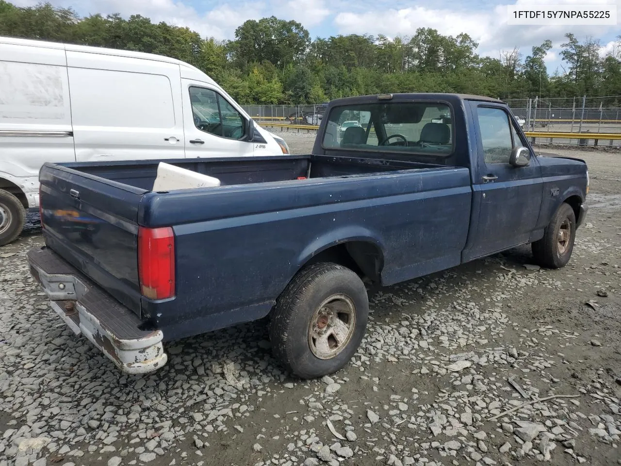 1992 Ford F150 VIN: 1FTDF15Y7NPA55225 Lot: 72142614