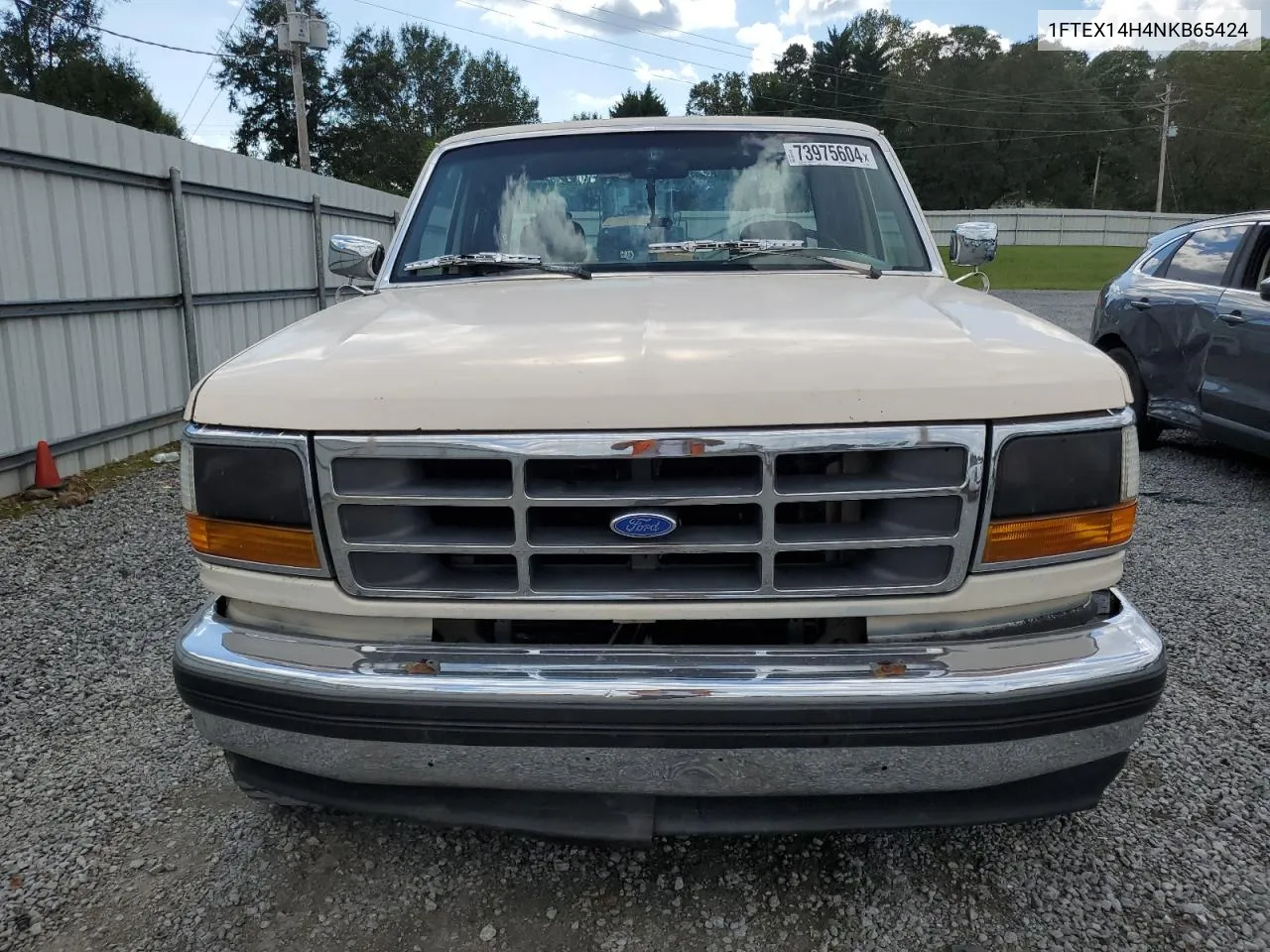 1992 Ford F150 VIN: 1FTEX14H4NKB65424 Lot: 73975604