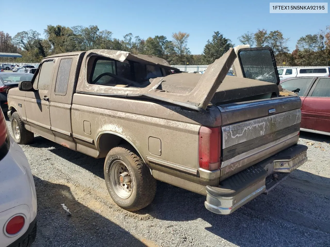 1992 Ford F150 VIN: 1FTEX15N5NKA92195 Lot: 74063034