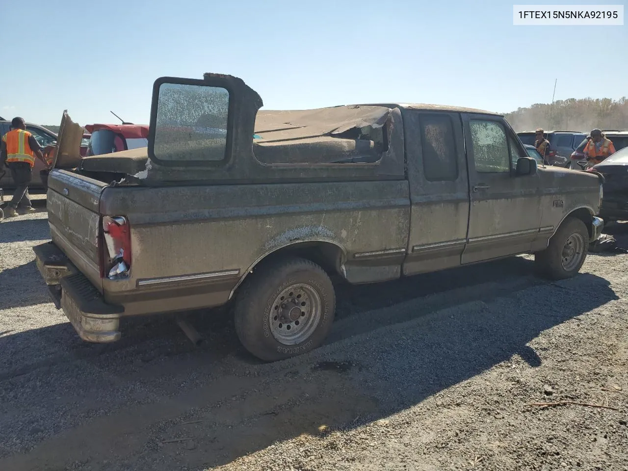 1992 Ford F150 VIN: 1FTEX15N5NKA92195 Lot: 74063034