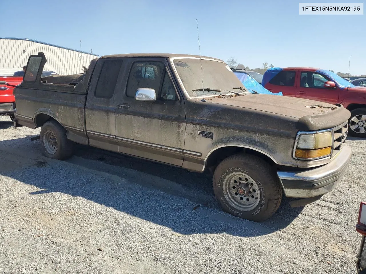 1992 Ford F150 VIN: 1FTEX15N5NKA92195 Lot: 74063034