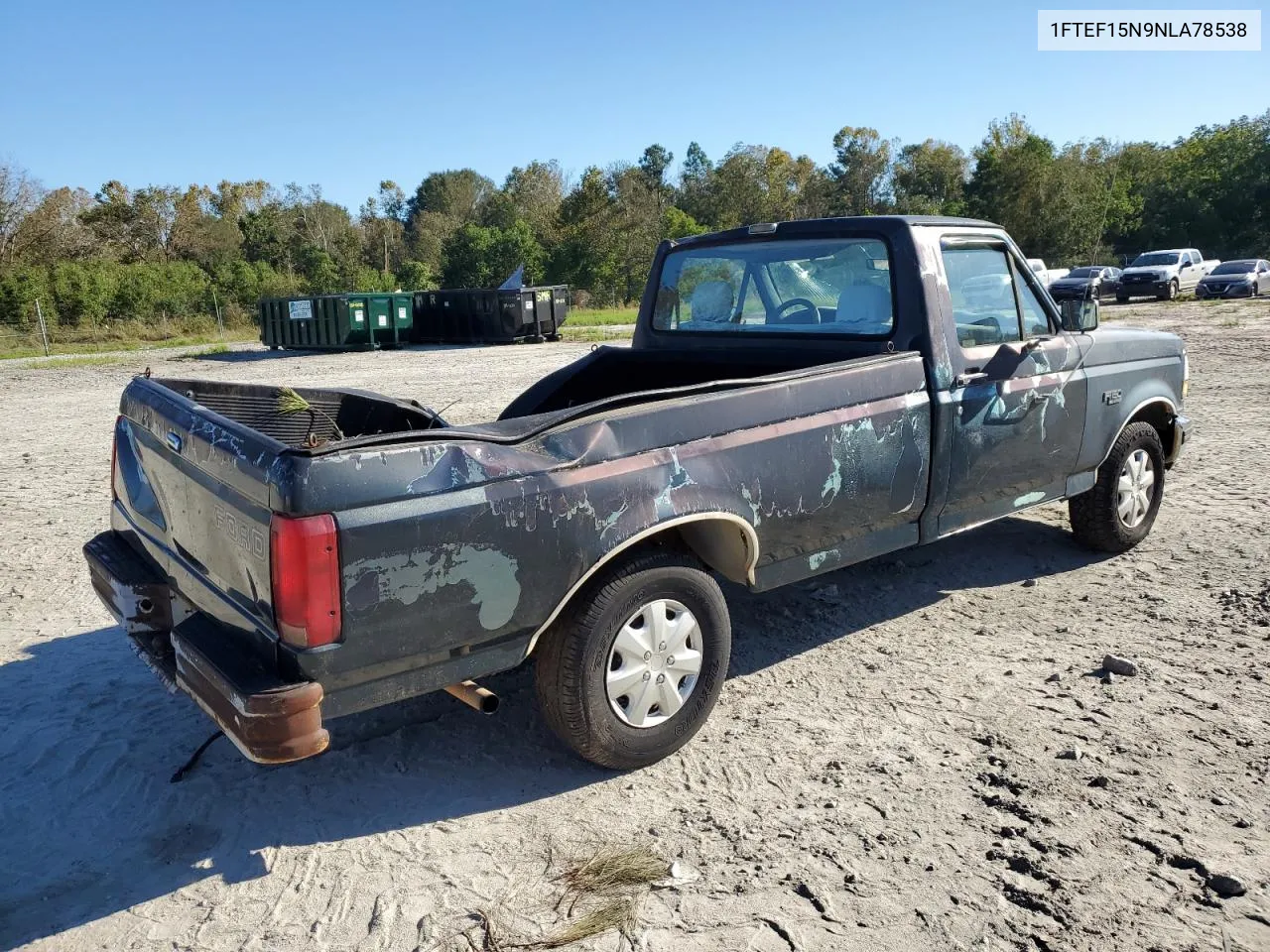 1992 Ford F150 VIN: 1FTEF15N9NLA78538 Lot: 75543574