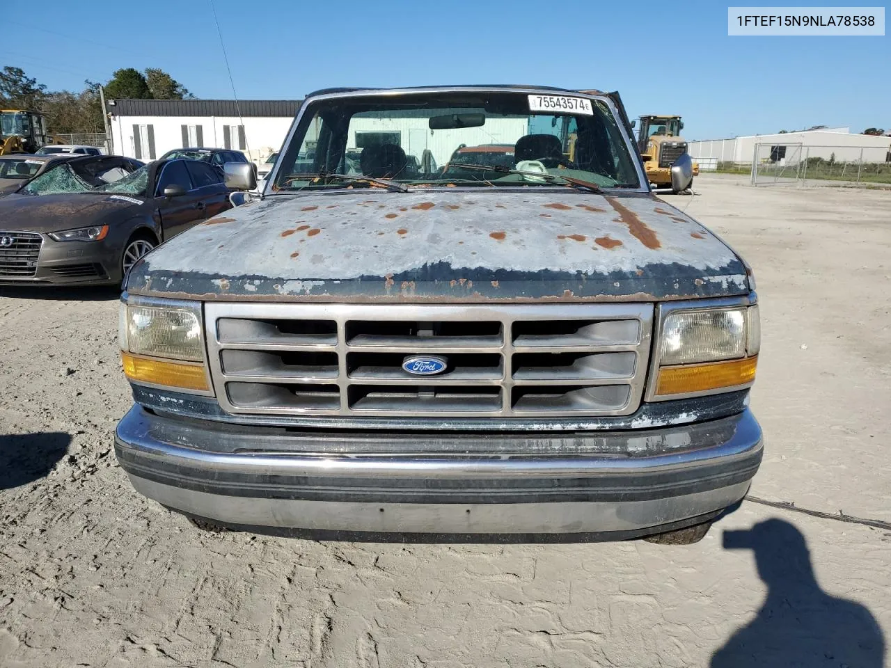 1992 Ford F150 VIN: 1FTEF15N9NLA78538 Lot: 75543574