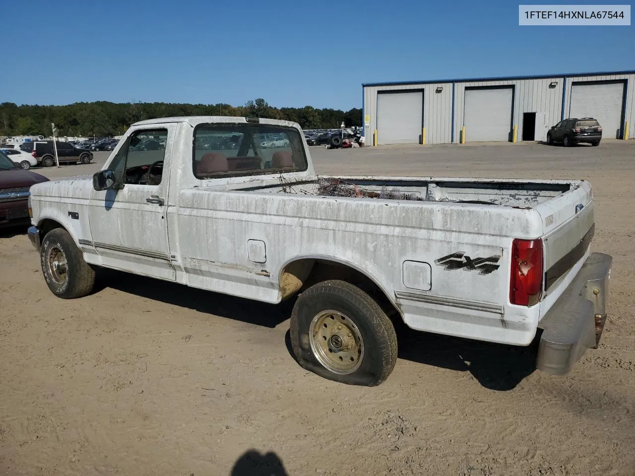 1992 Ford F150 VIN: 1FTEF14HXNLA67544 Lot: 75958024