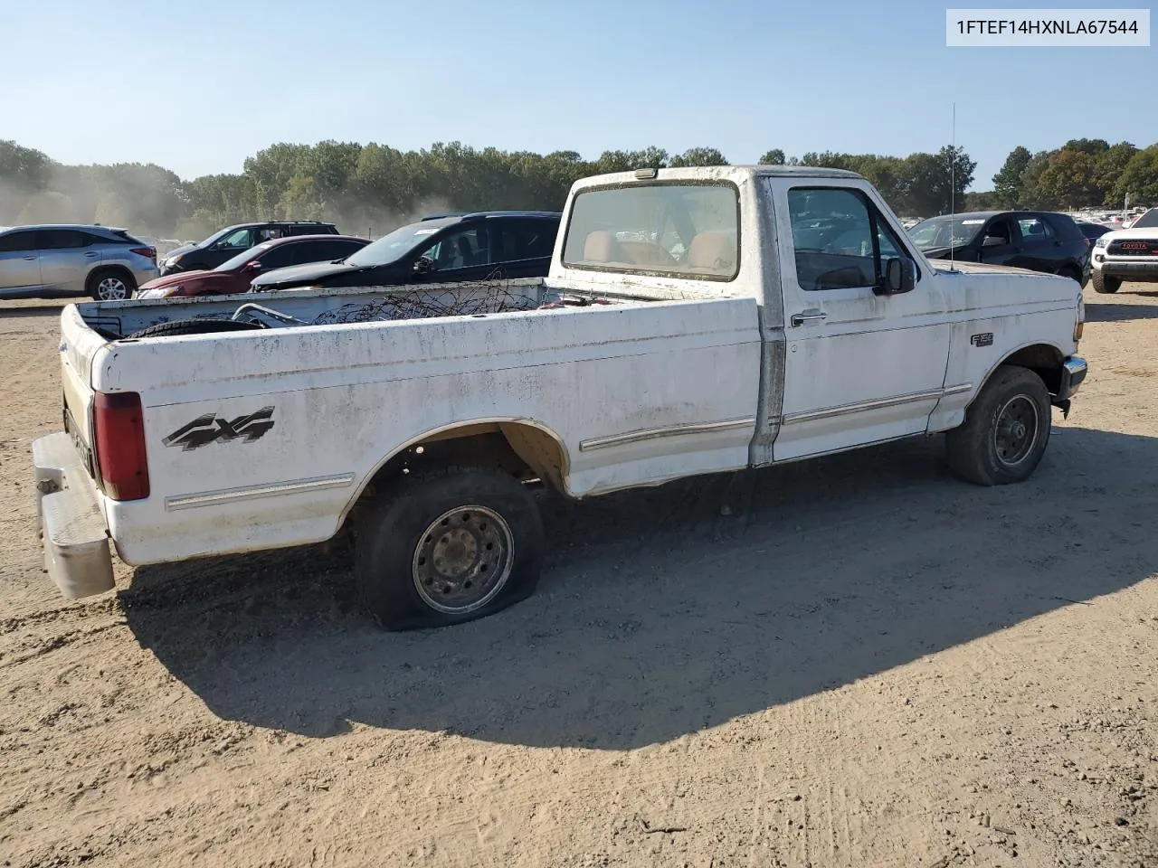 1992 Ford F150 VIN: 1FTEF14HXNLA67544 Lot: 75958024