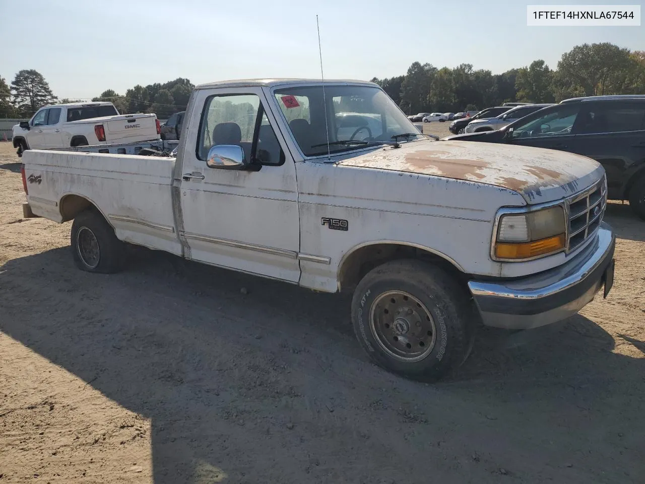 1992 Ford F150 VIN: 1FTEF14HXNLA67544 Lot: 75958024