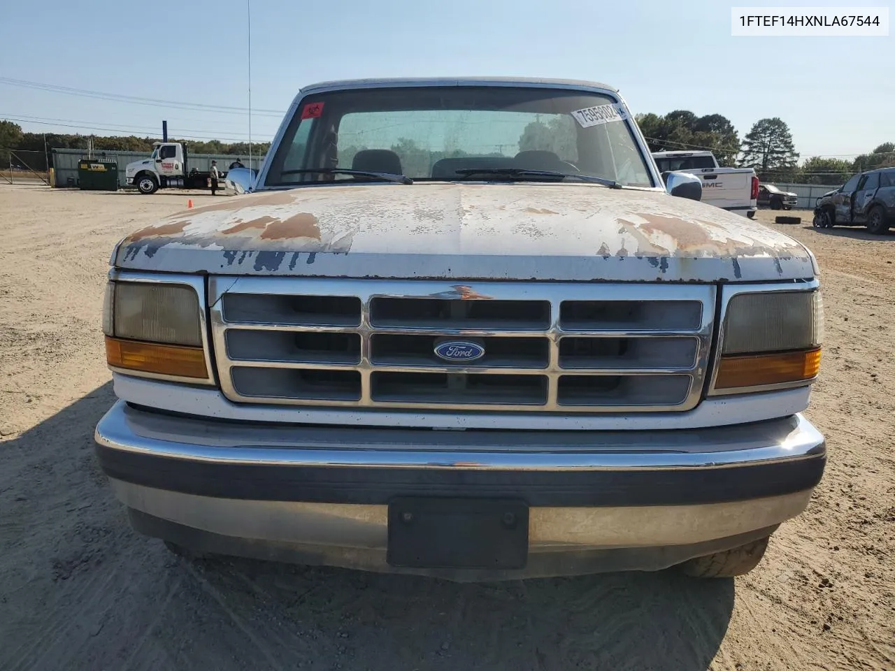 1992 Ford F150 VIN: 1FTEF14HXNLA67544 Lot: 75958024