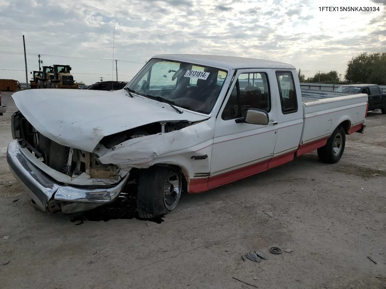 1992 Ford F150 VIN: 1FTEX15N5NKA30134 Lot: 76131814