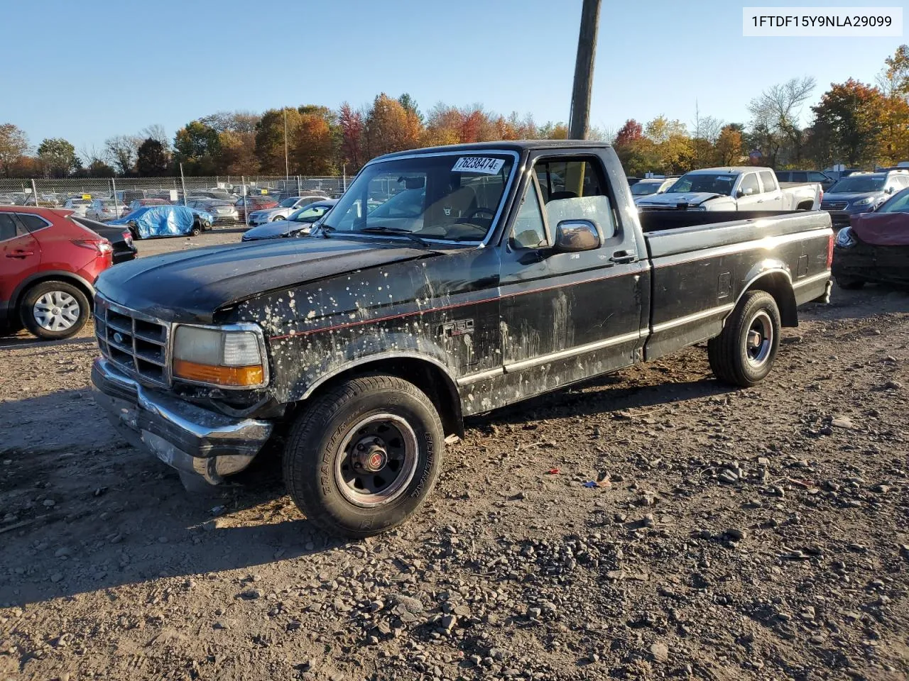 1992 Ford F150 VIN: 1FTDF15Y9NLA29099 Lot: 76238474