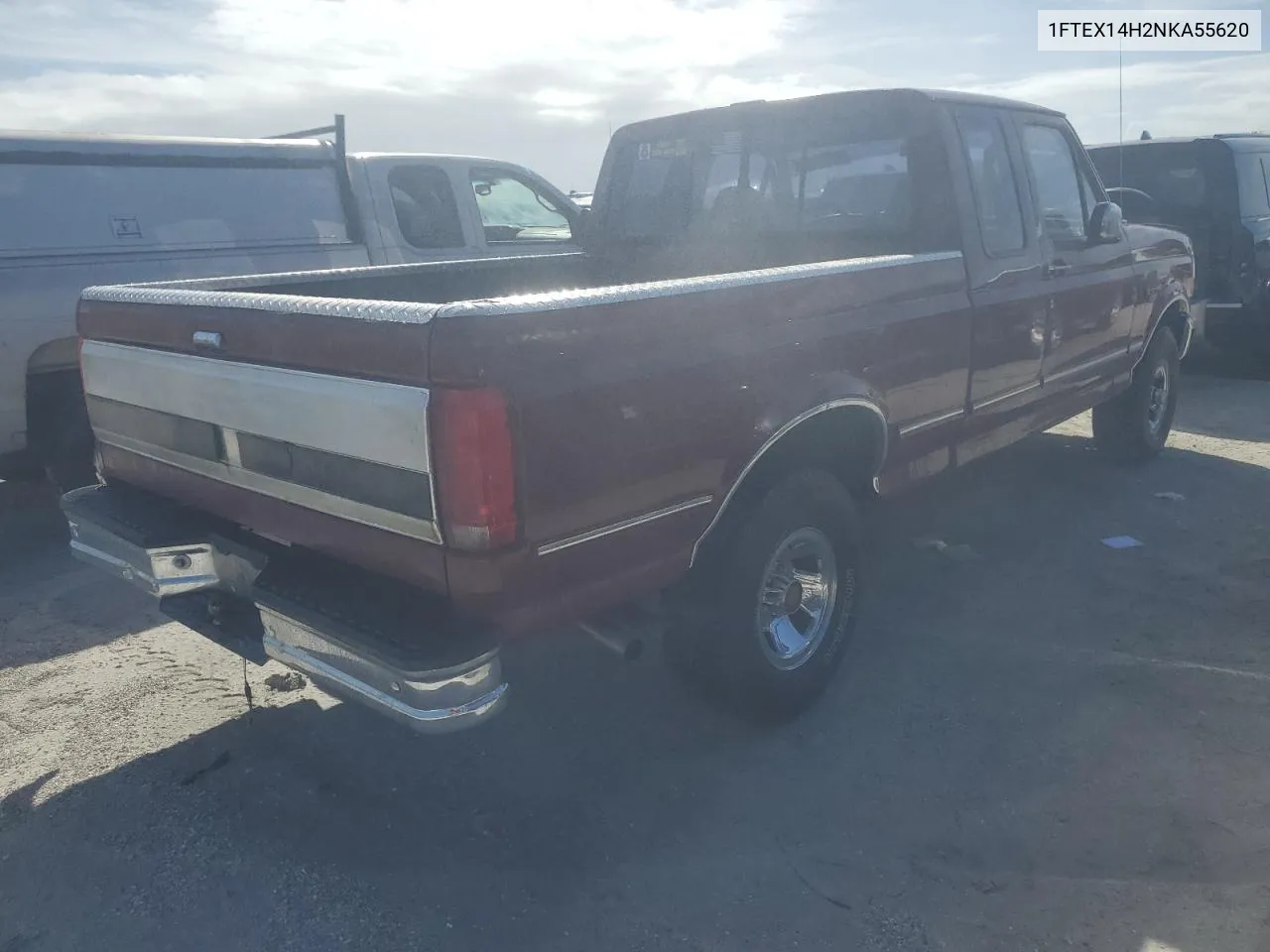 1992 Ford F150 VIN: 1FTEX14H2NKA55620 Lot: 76487124