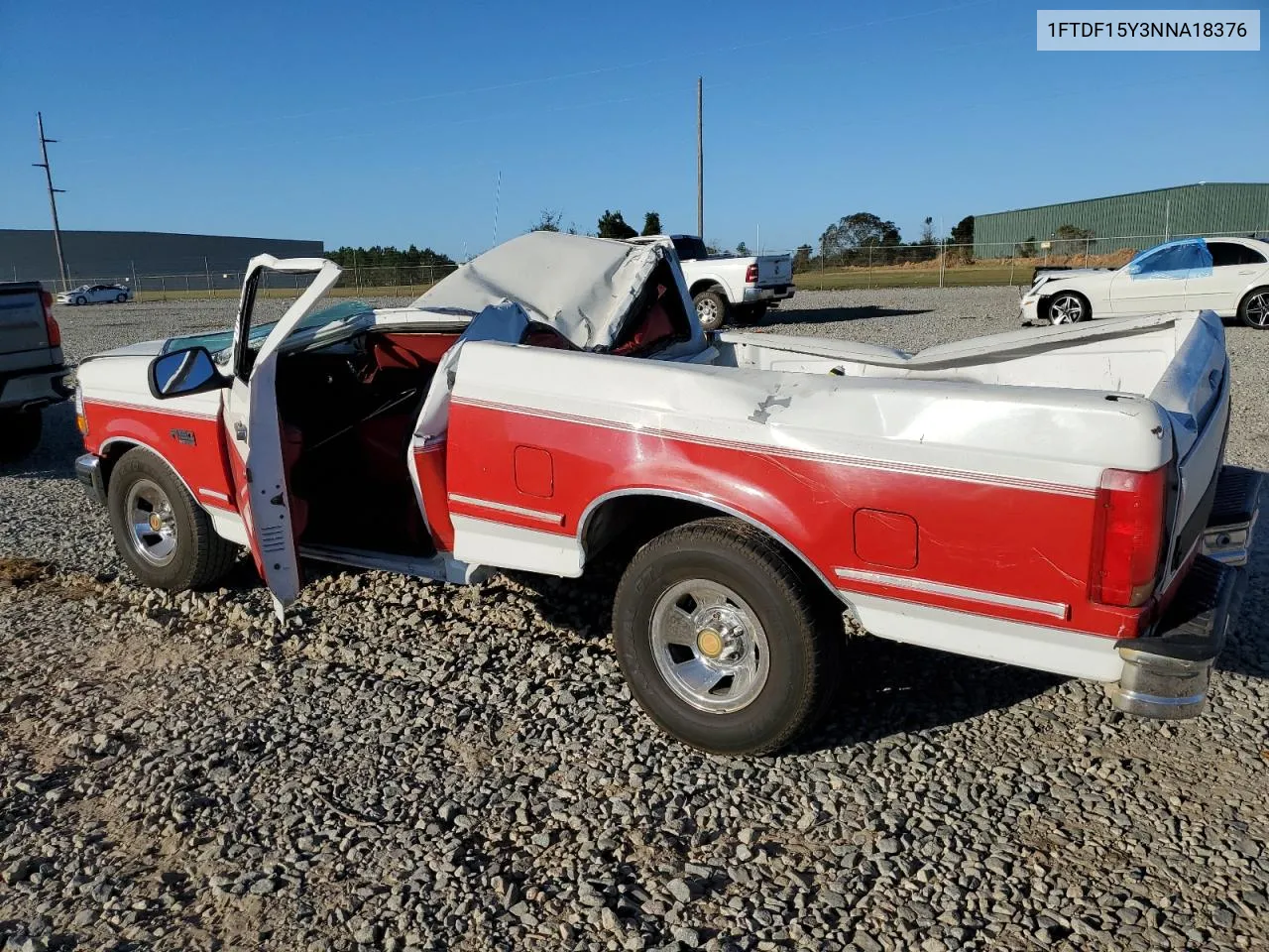 1992 Ford F150 VIN: 1FTDF15Y3NNA18376 Lot: 77421854