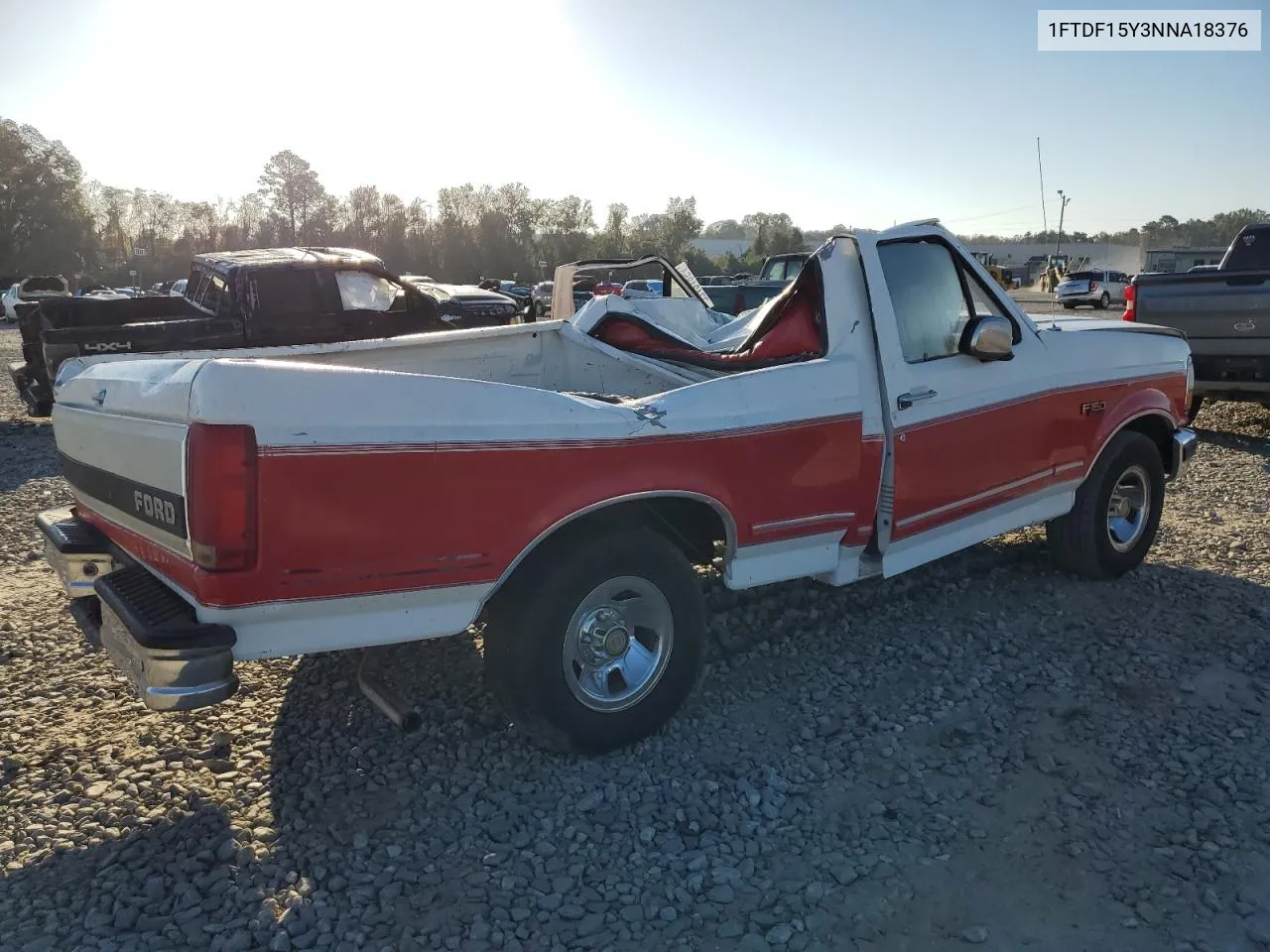 1992 Ford F150 VIN: 1FTDF15Y3NNA18376 Lot: 77421854