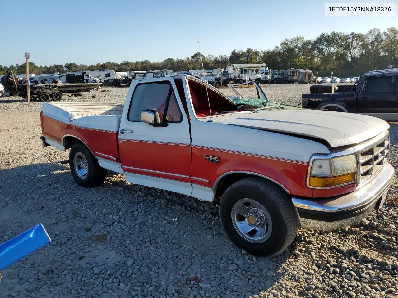 1992 Ford F150 VIN: 1FTDF15Y3NNA18376 Lot: 77421854