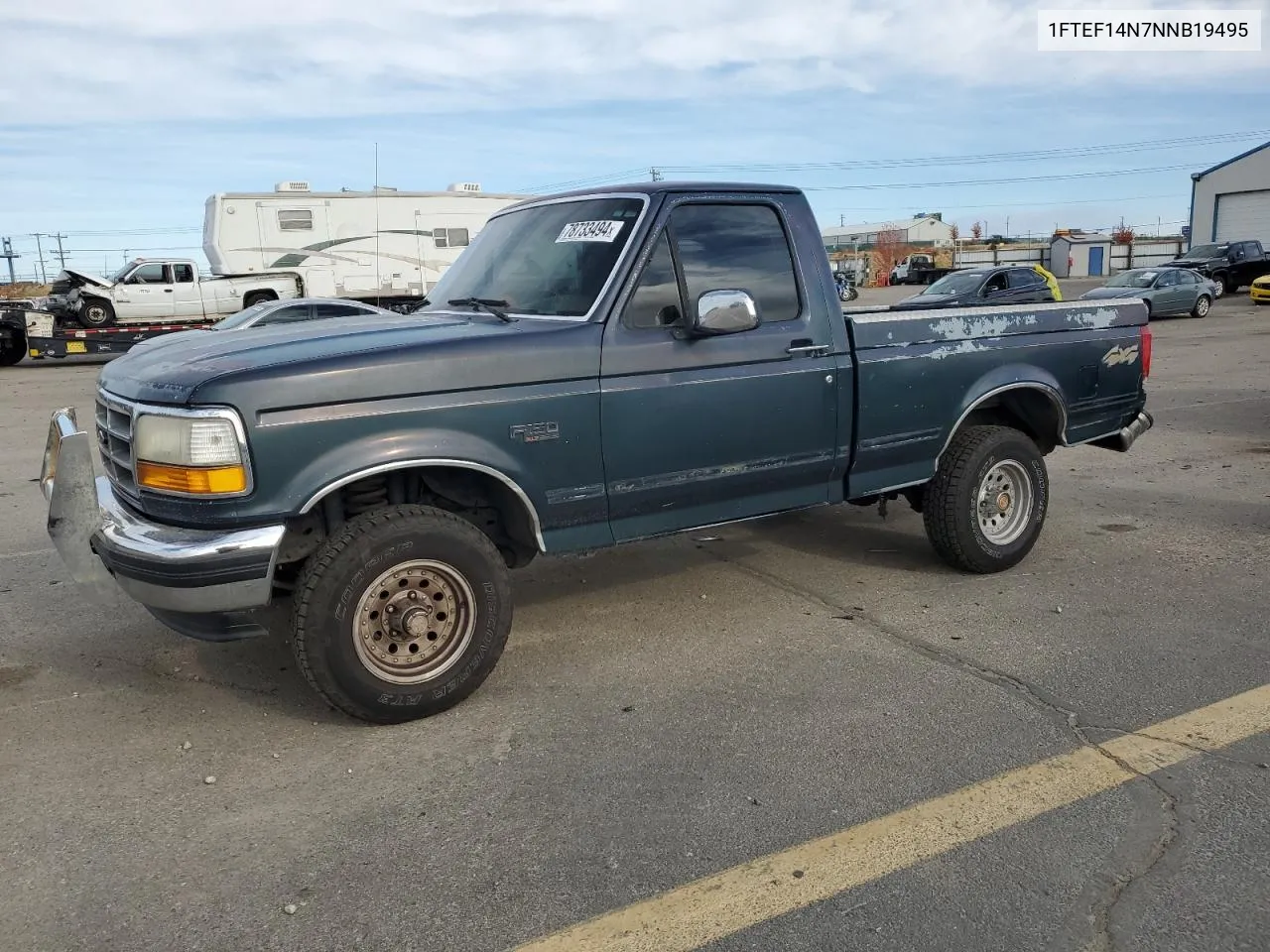 1992 Ford F150 VIN: 1FTEF14N7NNB19495 Lot: 78733494