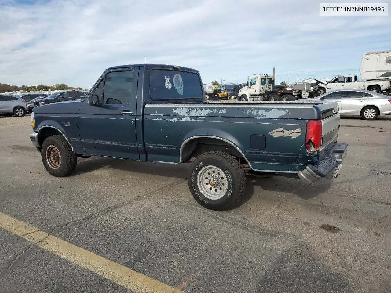 1992 Ford F150 VIN: 1FTEF14N7NNB19495 Lot: 78733494