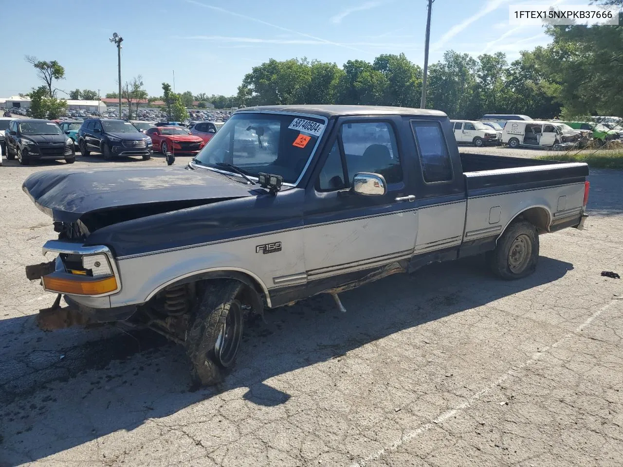 1993 Ford F150 VIN: 1FTEX15NXPKB37666 Lot: 58740504