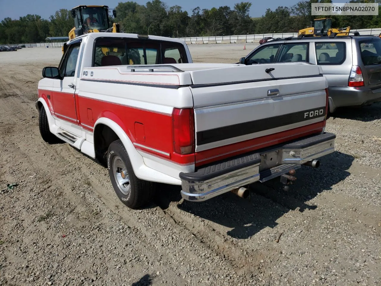 1993 Ford F150 VIN: 1FTDF15N8PNA02070 Lot: 69025964