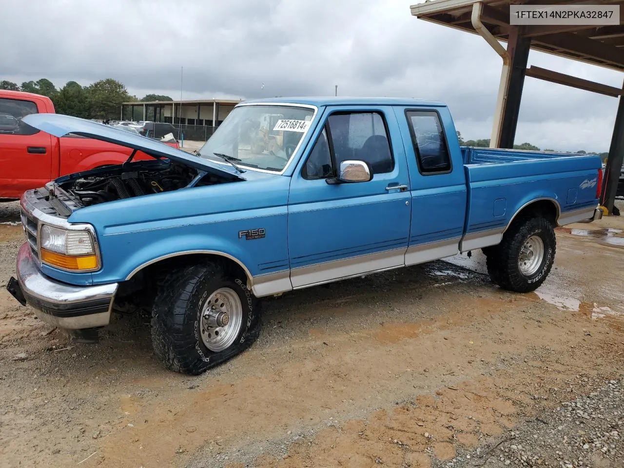 1993 Ford F150 VIN: 1FTEX14N2PKA32847 Lot: 72516814