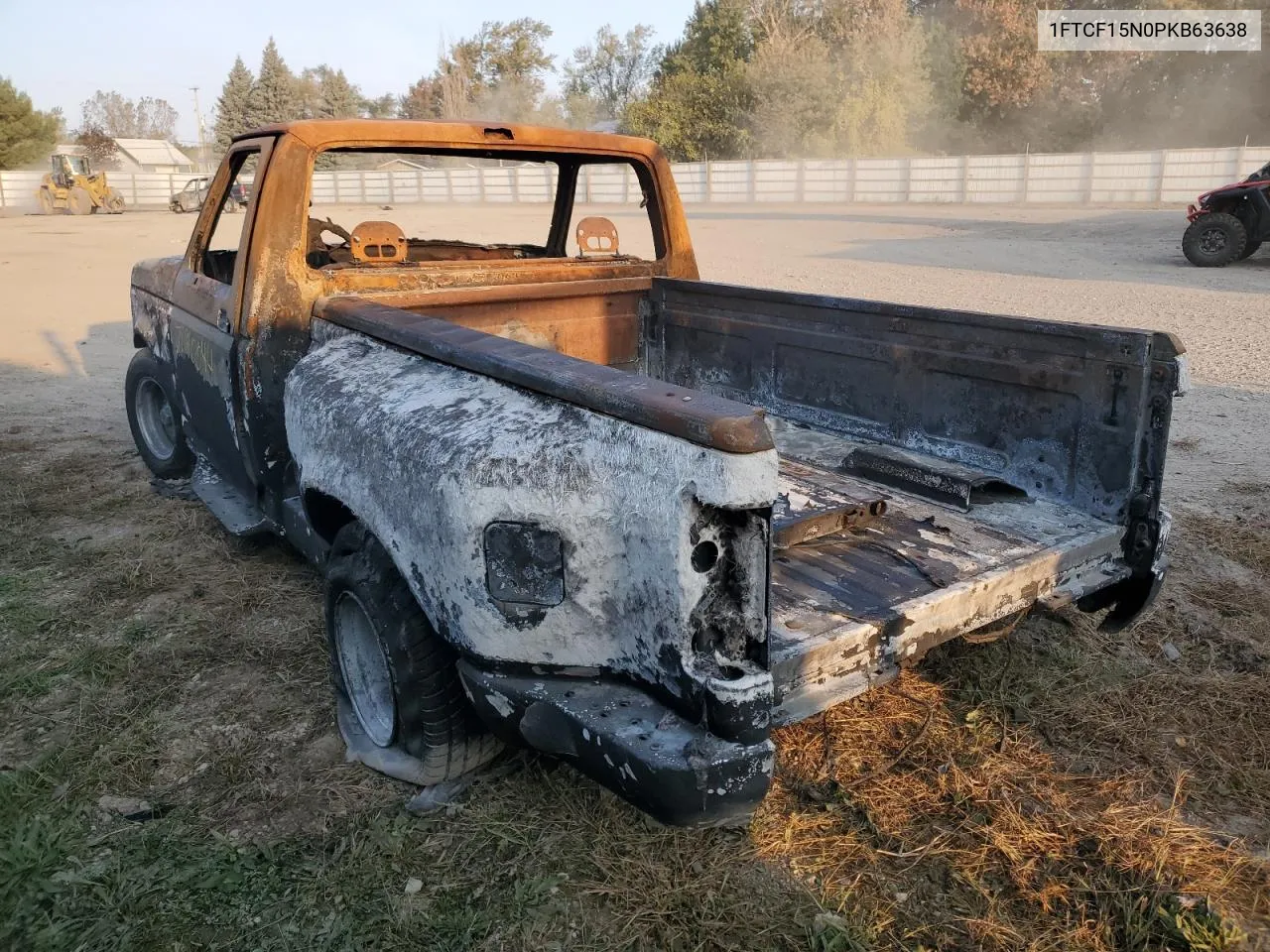 1993 Ford F150 VIN: 1FTCF15N0PKB63638 Lot: 72610044