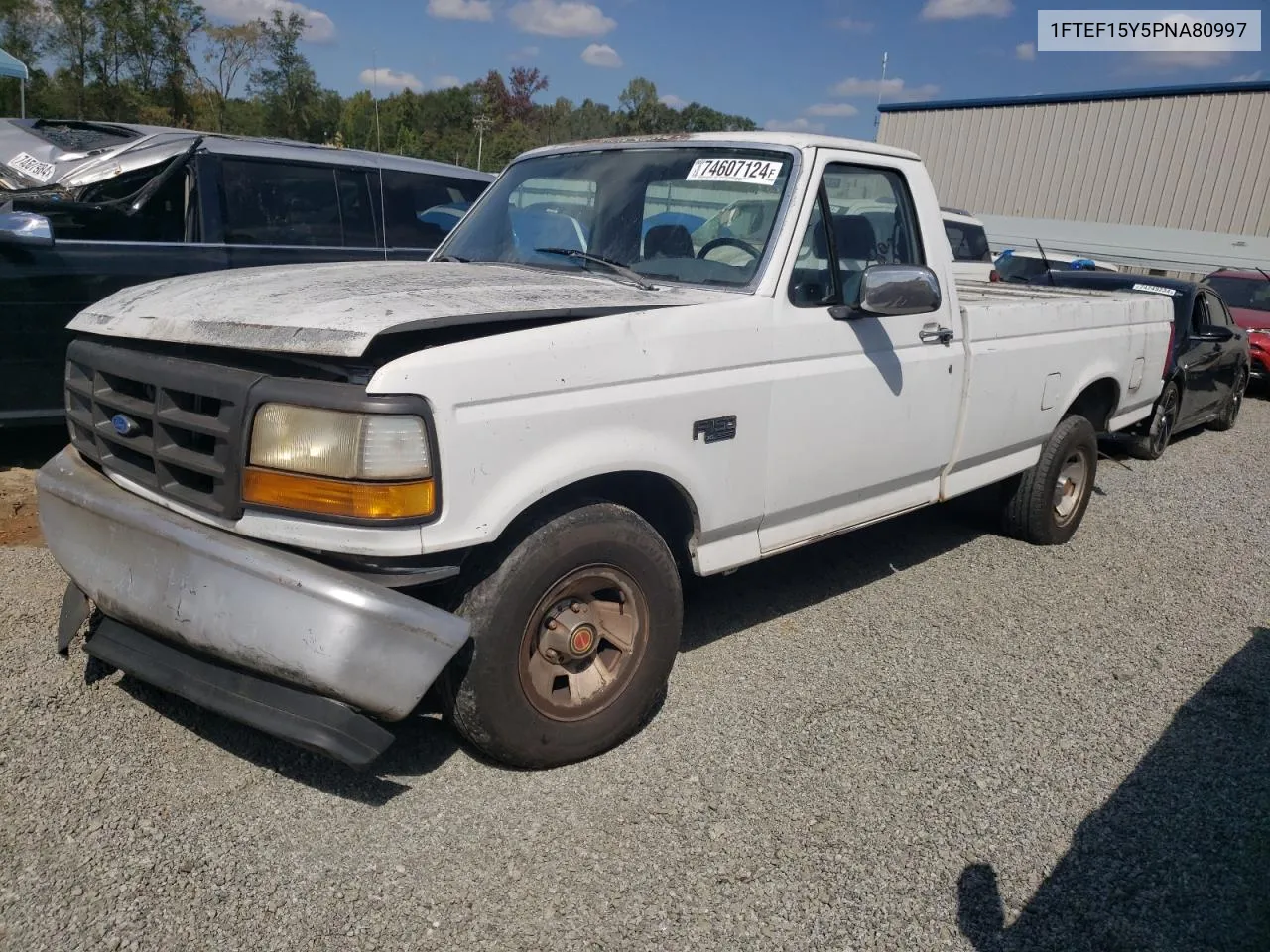 1993 Ford F150 VIN: 1FTEF15Y5PNA80997 Lot: 74607124