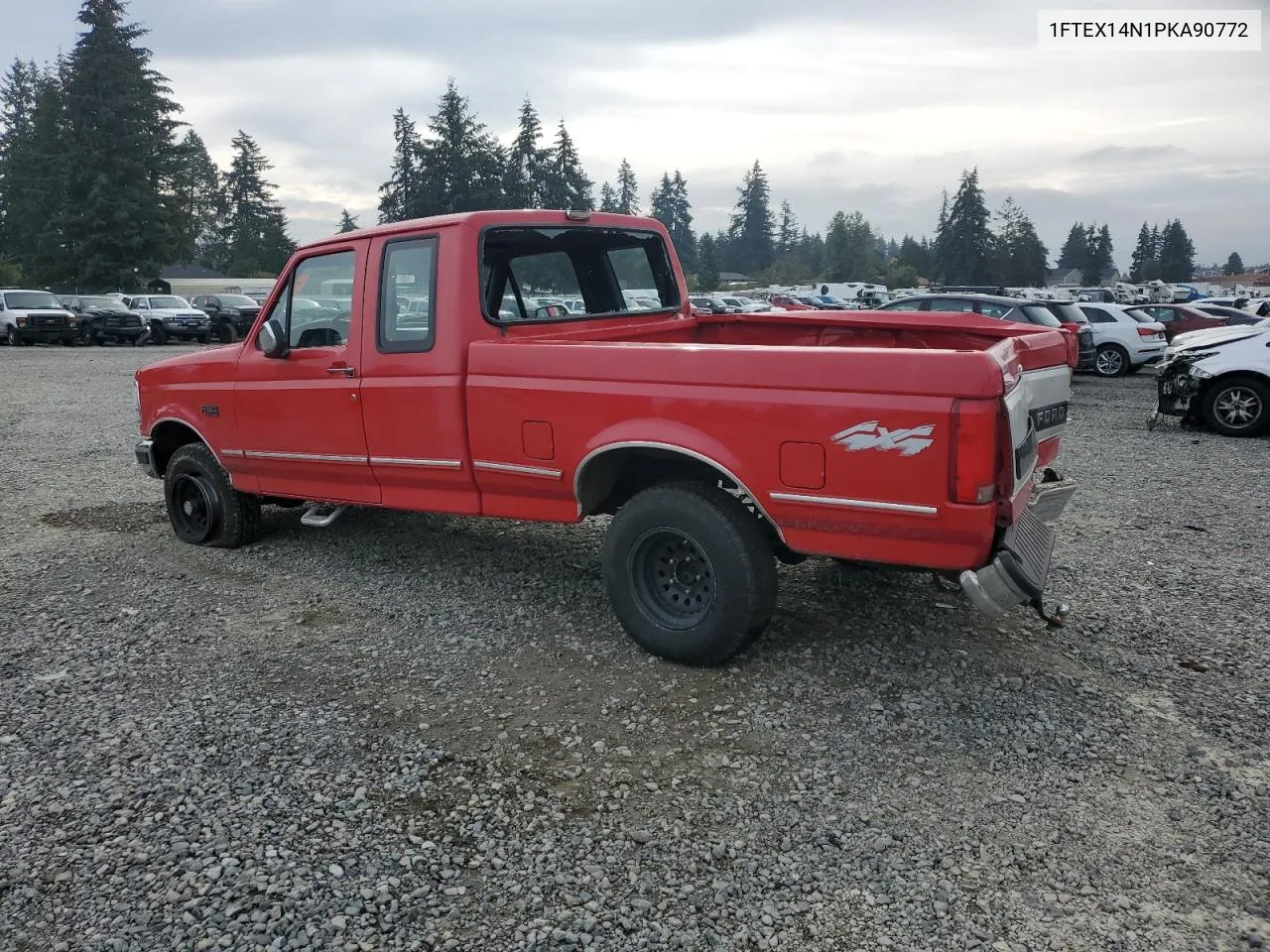 1993 Ford F150 VIN: 1FTEX14N1PKA90772 Lot: 75896734