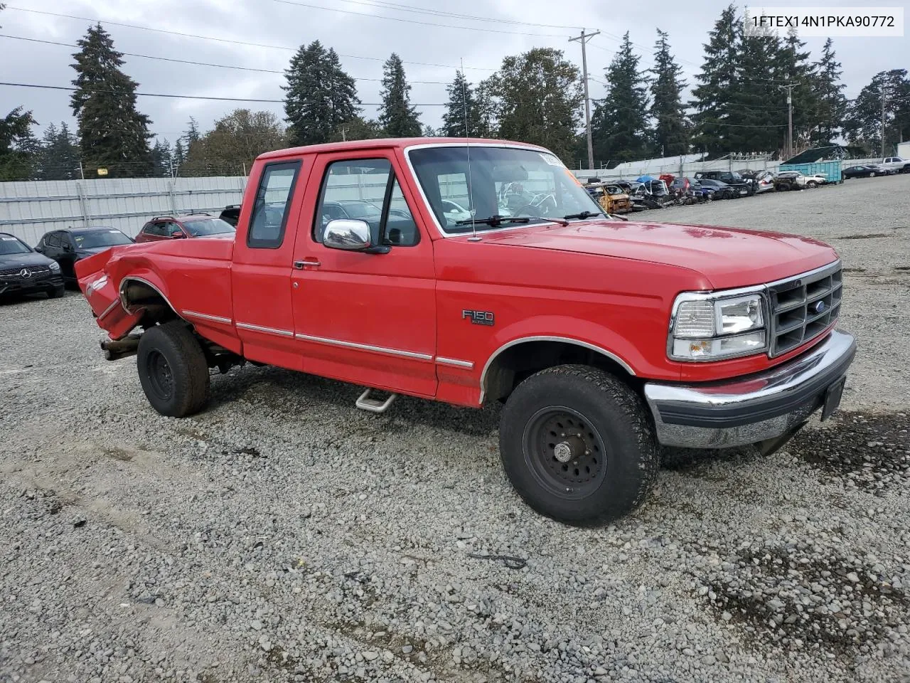 1993 Ford F150 VIN: 1FTEX14N1PKA90772 Lot: 75896734