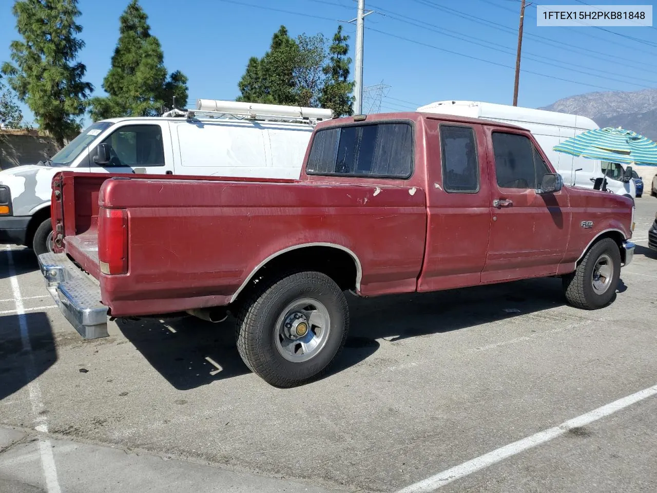 1993 Ford F150 VIN: 1FTEX15H2PKB81848 Lot: 76837684