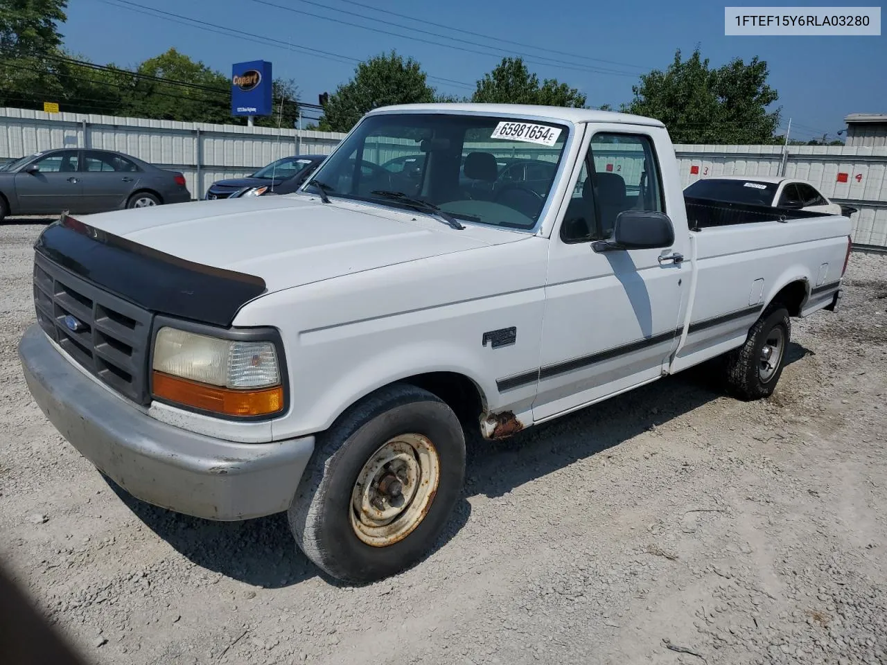 1994 Ford F150 VIN: 1FTEF15Y6RLA03280 Lot: 65981654