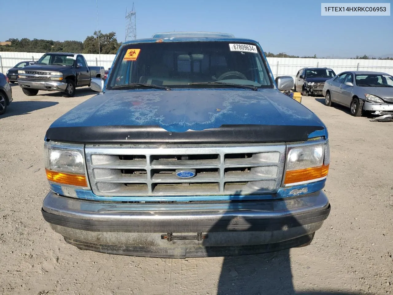 1994 Ford F150 VIN: 1FTEX14HXRKC06953 Lot: 67809634