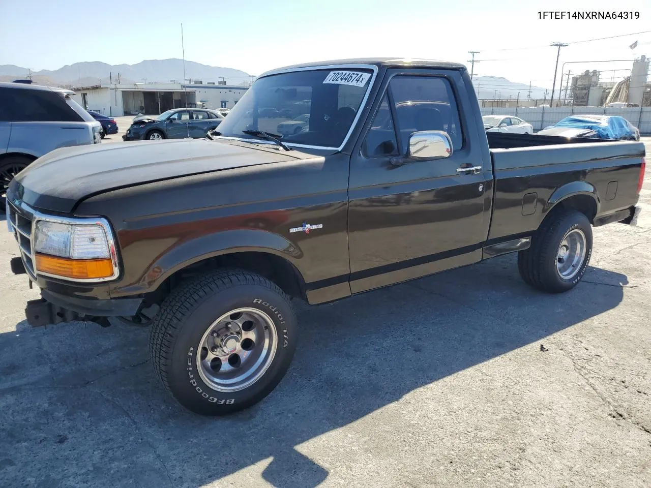 1994 Ford F150 VIN: 1FTEF14NXRNA64319 Lot: 70244674