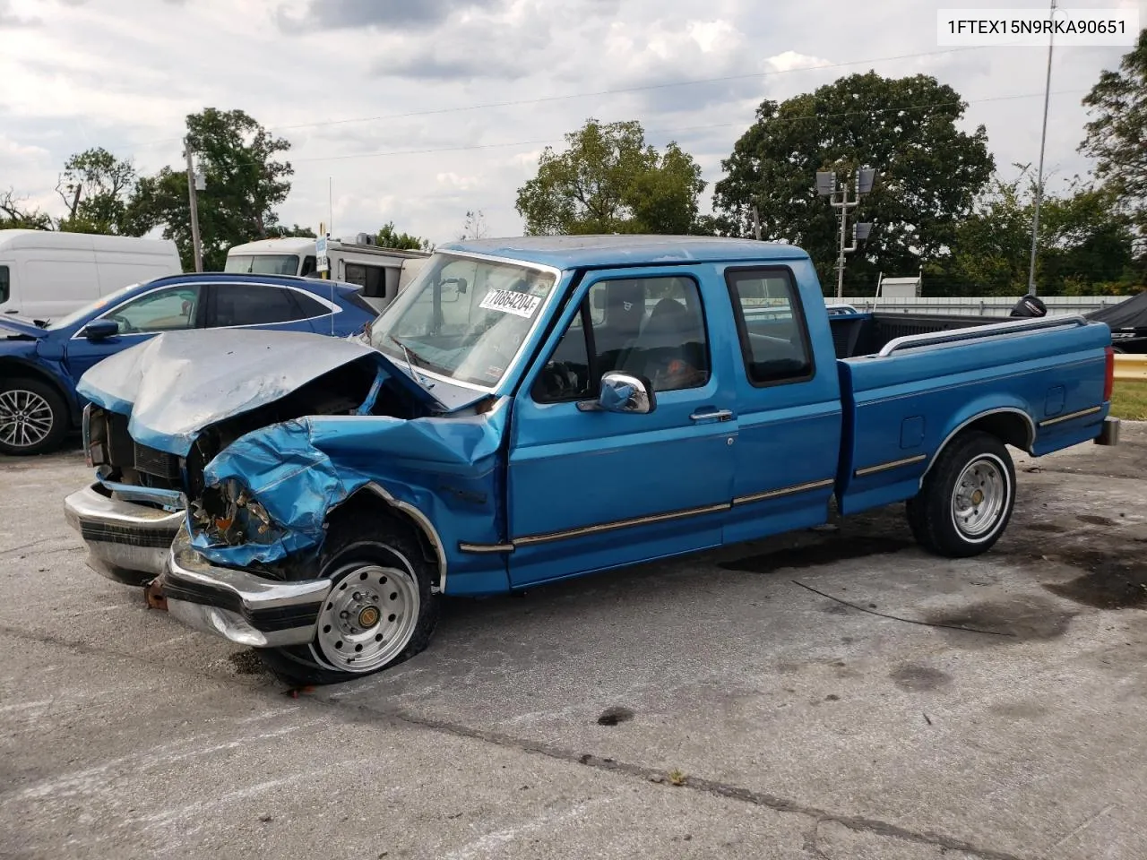 1994 Ford F150 VIN: 1FTEX15N9RKA90651 Lot: 70864204