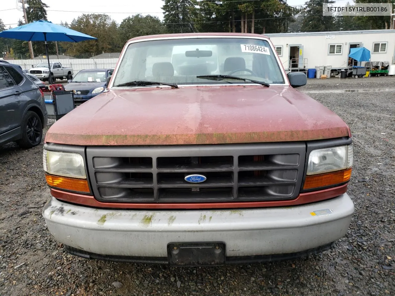 1994 Ford F150 VIN: 1FTDF15Y1RLB00186 Lot: 71086424