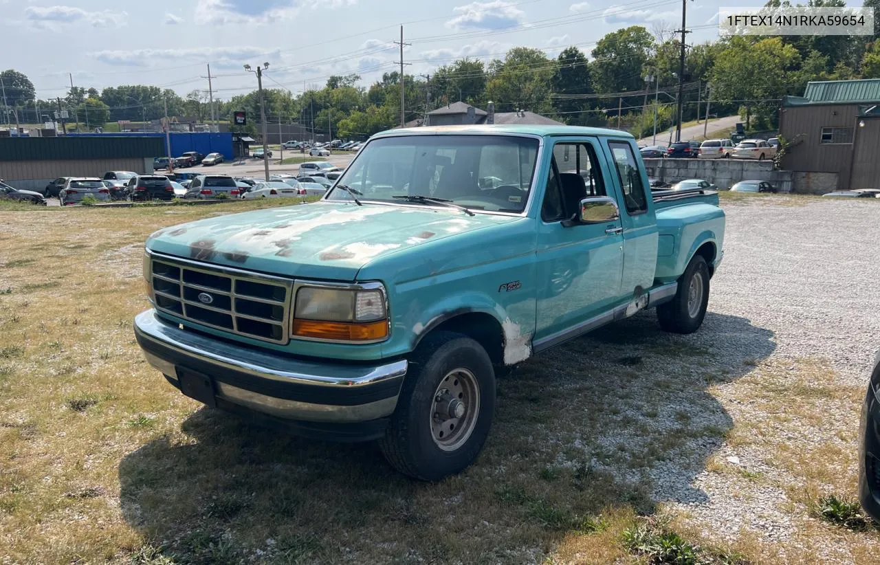 1994 Ford F150 VIN: 1FTEX14N1RKA59654 Lot: 71460634