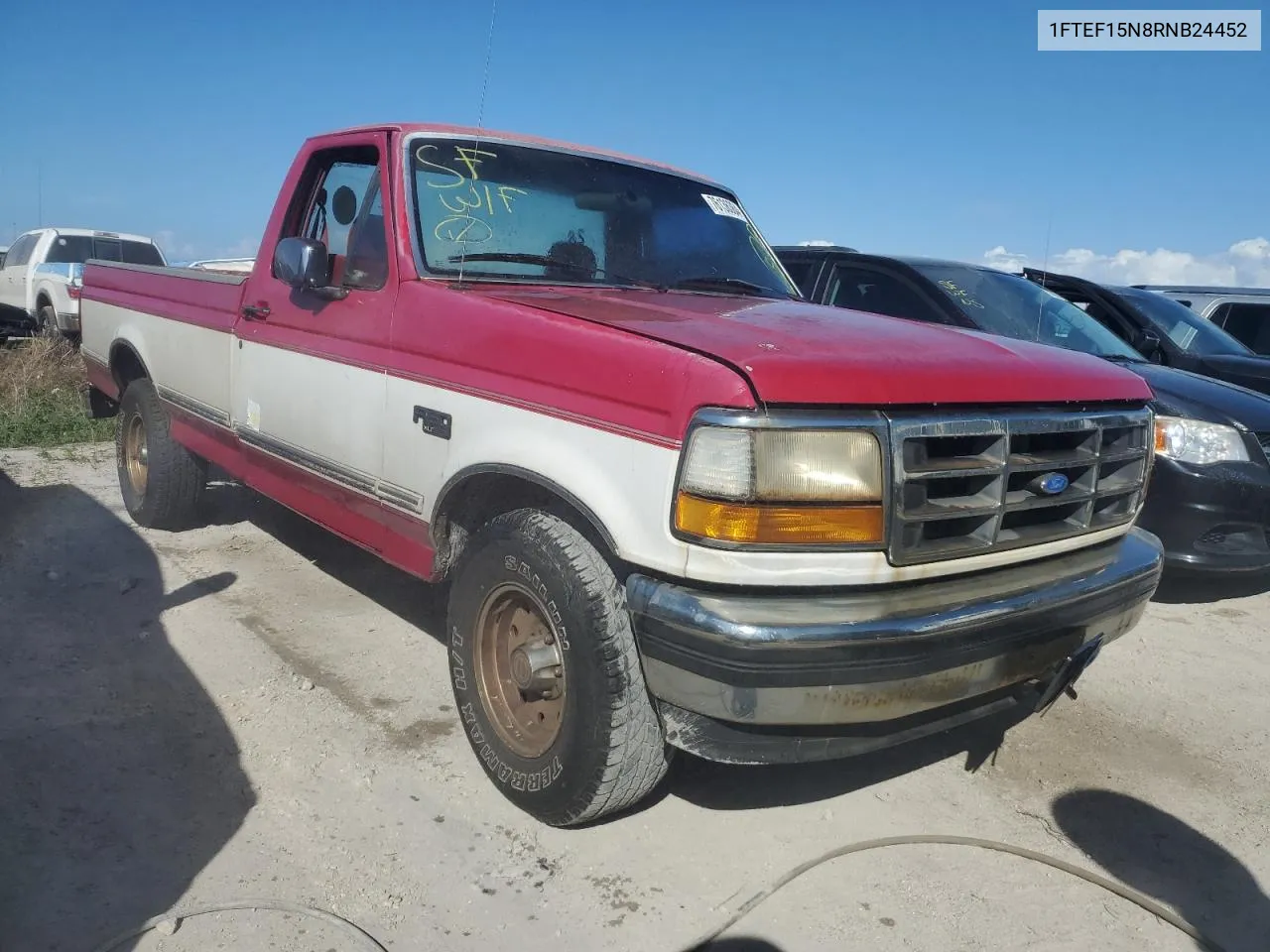 1994 Ford F150 VIN: 1FTEF15N8RNB24452 Lot: 76136364