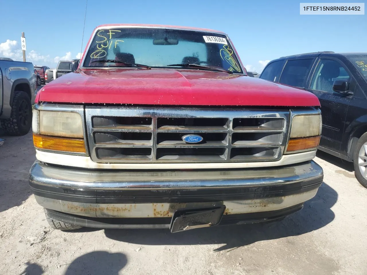 1994 Ford F150 VIN: 1FTEF15N8RNB24452 Lot: 76136364